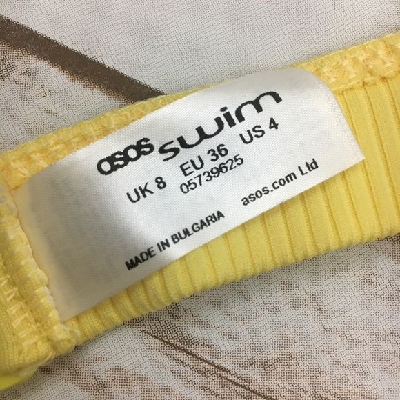 {NWOT} ASOS Ribbed Bikini Set - Picture 7 of 8